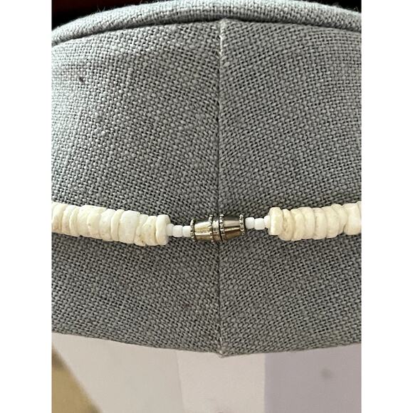 Puca shell necklace w brown & silver detail - Picture 6 of 9